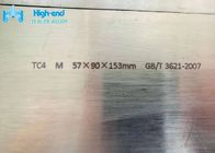 Strato di titanio quadrato della lega del titanio del piatto 57mm di Gr5 ASTM B 381