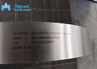 Gr5 ha temprato Ring Ti di titanio forgiato lega 6al4v OD590mm