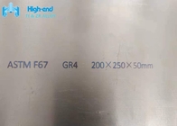 Blocco forgiato titanio puro medico Gr4 ASTM F67