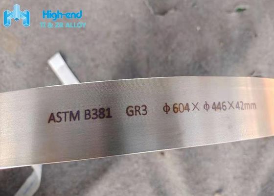 42mm GR3 Ring Annealed Hot Forged Aerospace di titanio puro